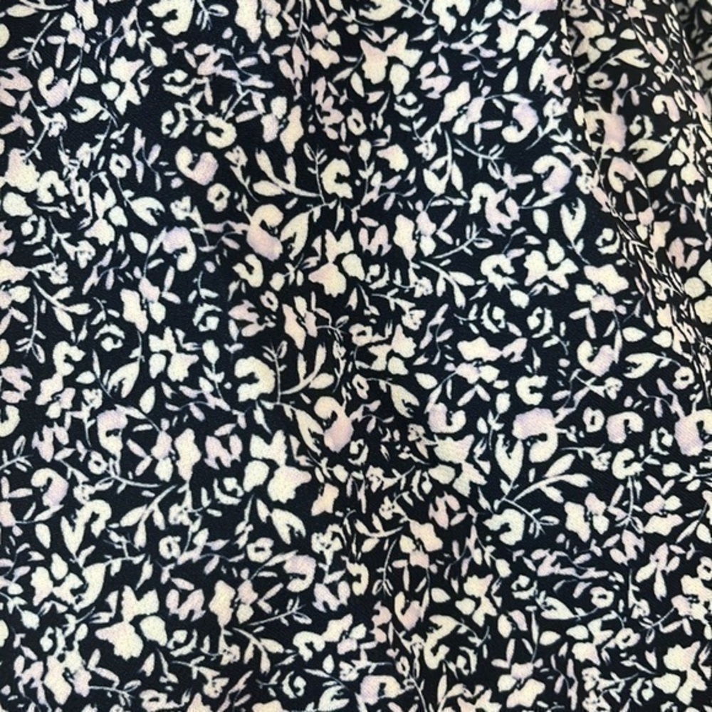 JONATHAN SIMKHAI Evelyn Floral Crepe Dress in Midnight Size 0 - Picture 5 of 8